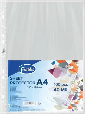 Produktbild von Blattschutzhüllen A4, 100 Stück, 0,040 mm