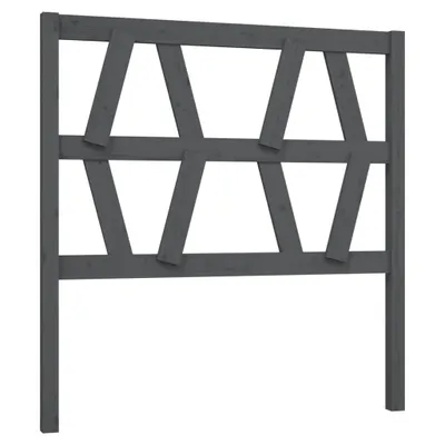 Produktbild von Kopfteil Grau 96x4x100 cm Massivholz Kiefer