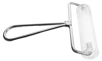 Produktbild von Transparente Acryl-Tonwalze mit Metallgriff für Fondant