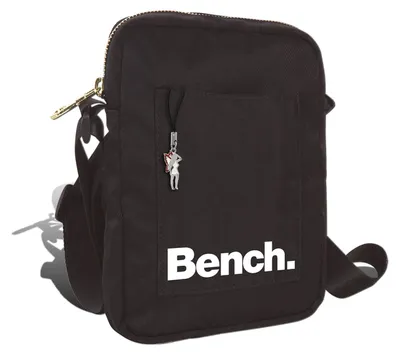 Image de Bench mini sac stylé en sergé de nylon noir 14x19x5 D2OTI304S