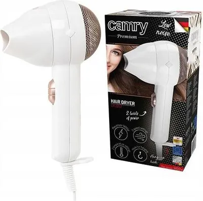 Produktbild von Camry Premium CR 2257, Weiß, Einfarbig, Hängeschlaufe, Tasten, 1400 W, 400 g