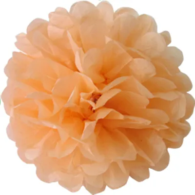apricot Papier Pompons