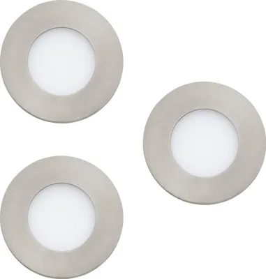 Produktbild von EGLO connect 3er-Set LED Einbauleuchten Fueva-C, Smart Home Einbaulampe, Ø: 8,5 cm, dimmbar, Weißtöne und Farben einstellbar, Deckenspots