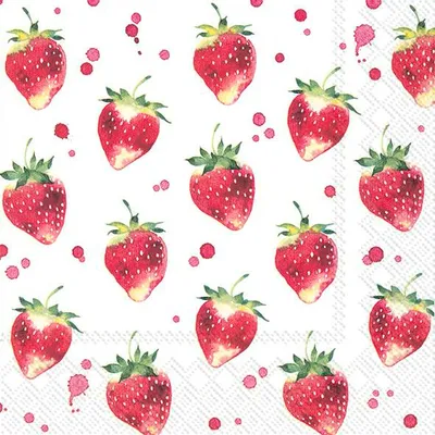 Produktbild von SOFT STRAWBERRIES Lunch-Servietten L 853600