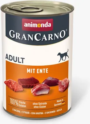 Produktbild von ANIMONDA GranCarno Adult with Duck - Nassfutter für Hunde - 400g