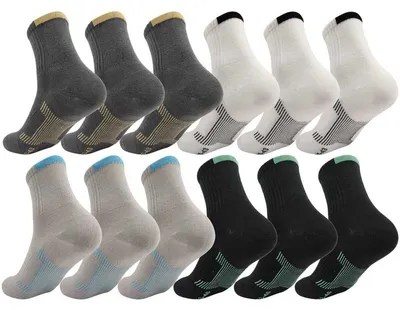 Produktbild von 12 Paar Herren Sport Sneaker Socken Quarter Socks Kurzsocken Halbsocken Mix5/40-43