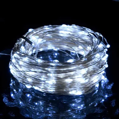 Zdjęcie produktu dla vidaXL Lampki choinkowe LED z 300 diodami LED w kolorze białym zimnym 30 m