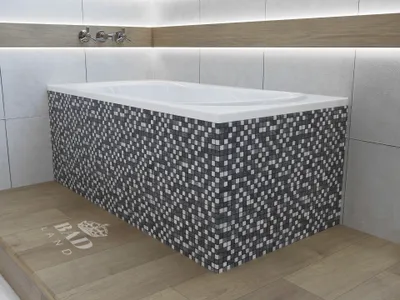 Zdjęcie produktu dla Wanna Akrylowa Zestaw 4w1 Prostokątna 120x75 Biała + Zabudowa Styropianowa, Nowoczesny Premium Syfon i Nogi (stelaż) w komplecie | BADLAND GRACJA