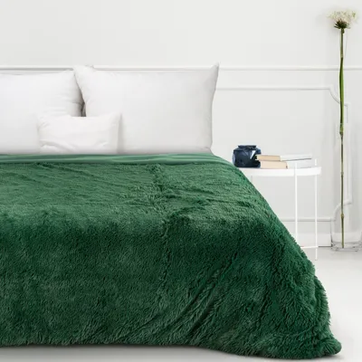 Obrázek produktu pro Chlupatá deka Tifany 1 170x210 cm tmavě zelená