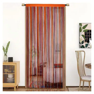Produktbild von Fadenvorhang für Fensterdekoration und Raumtrennung 90x200cm Mehrfarbig