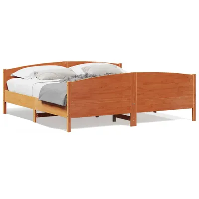 Obrázek produktu pro vidaXL Postel z masivu bez matrace vosk hnědá 180x200 borovice