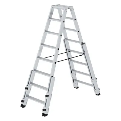 Produktbild von MUNK Günzburger Steigtechnik Stufen-Stehleiter treppengängig 2x8 Stufen