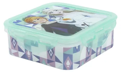 Produktbild von Frozen Luftdichter Behälter - Brotdose Kinder Lunchbox Quadratische Sandwichbox