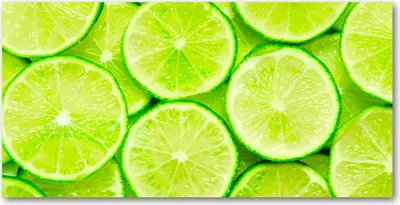 Produktbild von Tulup® Glas-Bild - 100x50 -Wandkunst - Wandbild hinter gehärtetem Sicherheitsglas  - Essen & Getränke - Limes - Grün