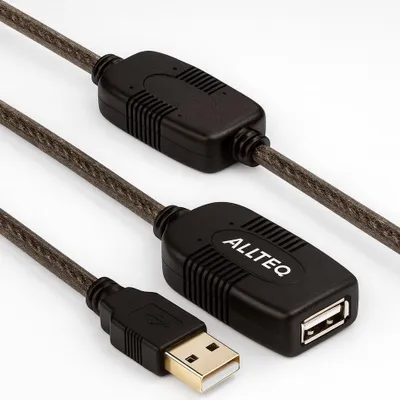 Obrázok produktu pre Allteq ALTQ-USB-A-5, 5 m, USB A, USB A, USB 2.0, 0,48 Gbit/s, čierna