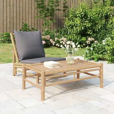 Produktbild von The Living Store Garten-Couchtisch 100x55x33 cm Bambus