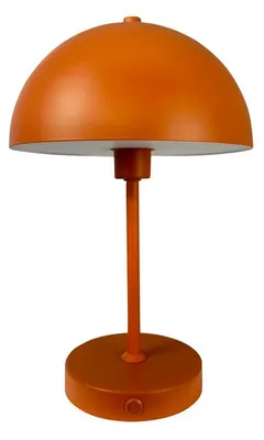 Produktbild von Tischlampe, Kabellos Dimmbar Tischleuchte, Led Tischleuchte Metall, Leselampe, USB Wiederaufladbare, Stockholm terrakotta orange
