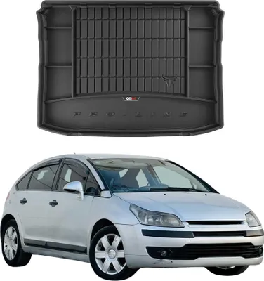 Image de OMAC Tapis De Coffre en caoutchouc pour Citroen C4 2004-2010 Noir Premium