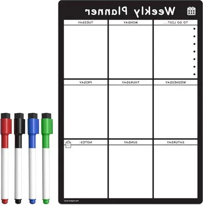 Produktbild von Magnetische Wochenplaner A4 rosa Whiteboard