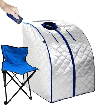Productafbeelding van Draagbare Infrarood Sauna - Hittehuis FIR Sauna - Ontspanning Thuis - Snelle Opwarming - 100 x 70 x 80 cm
