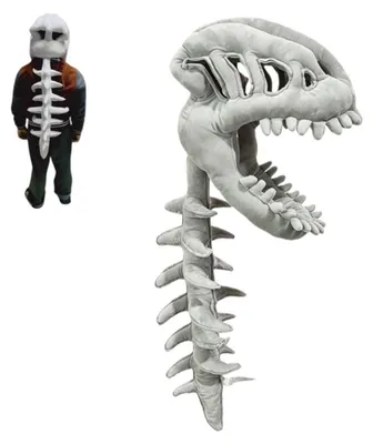 Imagen del producto de Traje de peluche con forma de dinosaurio de 80 cm para niños