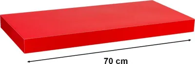 Obrázek produktu pro Stilista nástěnná police Volato, 70 cm, lesklá červená