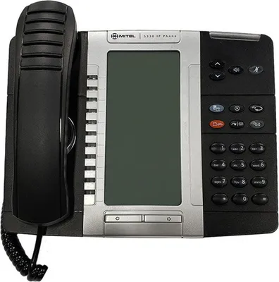 Obrázok produktu pre Mitel 5330 IP telefón – firemný telefón s napájaním cez PoE, kancelársky telefón s odnímateľnou slúchadlom, VoIP, s funkciou hlasitého odposluchu