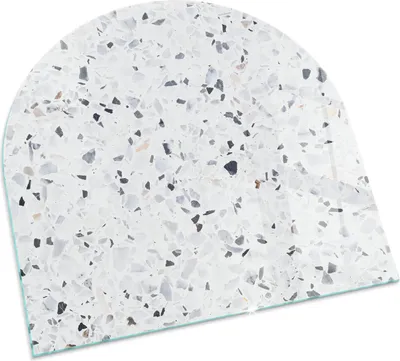 Produktbild von Steinmuster mit Flecken – Glasbodenplatte für – Kaminofen – Kaminplatte Glas – Schutzglas – Funkenschutzplatte –Glasbodenplatte Feuerfeste – Hitzeschutzplatte – Bodenschutz aus Glas – 100x100 cm