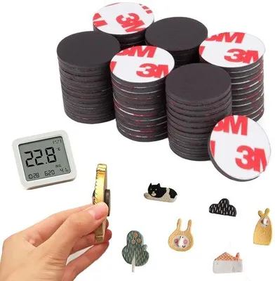 Zdjęcie produktu dla Magnesy samoprzylepne – Magnesy samoprzylepne – Silne przyczepność – Okrągłe magnesy – Magnesy na lodówkę – 26 sztuk