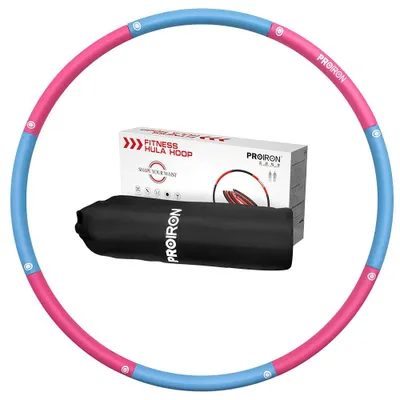 Zdjęcie produktu dla Obręcz Fitness z Obciążeniem 4+4 Niebiesko-Różowa PROIRON