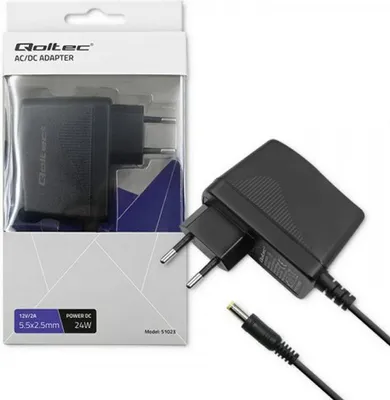 Immagine prodotto di Qoltec 51023 power adapter/inverter Indoor 24 W Black