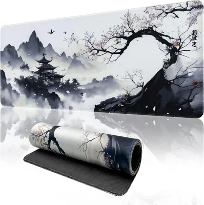 Produktbild von XXL Gaming-Mauspad, 900 x 400 mm, rutschfest, mit vernähten Kanten, für Gaming