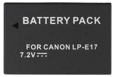 Immagine prodotto di Batteria di ricambio CAN LP-E17, agli ioni di litio, 7,4V, 950mAh, 7,03Wh – Fonte di energia affidabile per la tua fotocamera
