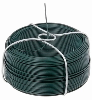 Produktbild von Alberts 530549 Drahtspule | verzinkt, grün kunststoffbeschichtet | Draht-Ø 1,4 mm | Länge 50 m | 2er Set