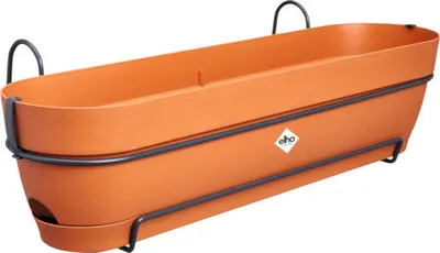 Produktbild von Balkonkasten Elho Vibia Campana Allin1 Kunststoff 70 x 26 x 17,7 cm braun
