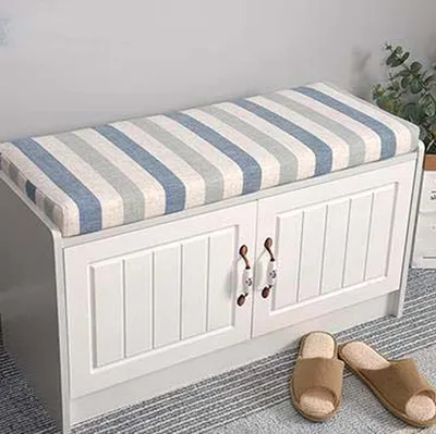 Productafbeelding van Bankkussen - Schommelkussen Matras - Buiten Zitten - Antislip Onderkant - Tot 150 cm - Grijs