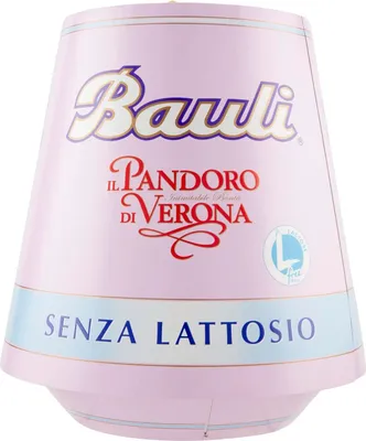 Produktbild von 4x Bauli Il Pandoro di Verona SENZA LATTOSIO weich pandoro mit Puderzucker laktosefrei 700g