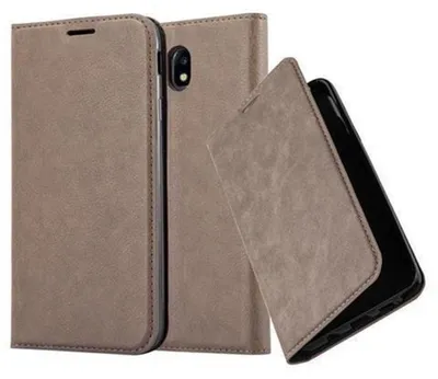 Image de Cadorabo Housse pour Samsung Galaxy J3 2017 Housse de protection marron Housse pour téléphone portable Etui Case Cover Fermeture magnétique