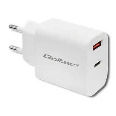 Image de Qoltec 51714 adaptateur d'alimentation/inverseur Intérieur 18 W Blanc