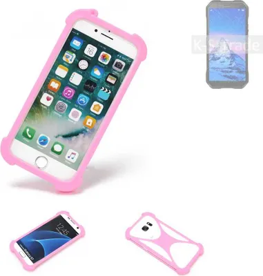 Produktbild von K-S-Trade Handy Hülle kompatibel mit Doogee S61 Schutz Hülle Bumper Silikon Schutz Hülle Cover Case Silikoncase Silikonbumper TPU Softcase