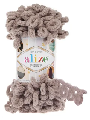 Strickgarn Alize Puffy steingrau