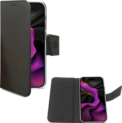 Produktbild von Celly WALLY1055, Geldbörsenhülle, Apple, iPhone 15 Plus, 17 cm (6.7"), Schwarz