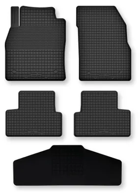 Zdjęcie produktu dla Dywaniki gumowe z tunelem do Peugeot 3008 I 2009-2016 (minivan) – 5 szt., czarne, dobierane – Wielganizator Semi-Universal