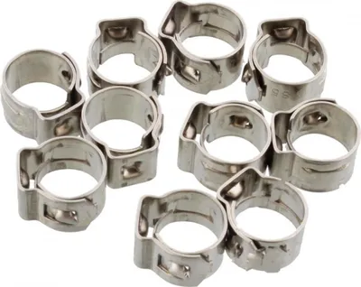 Image de Bornes à bande perforée JMP 8,5 Largeur de bande 7mm Acier inoxydable 10 pièces