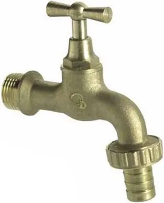 Produktbild von Messing-Gartenhahn 1/2" mit Schlauchanschluss