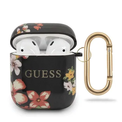Immagine prodotto di Guess Guaca2Tpubkfl04 Airpods 1/2 Cover Czarny/Nero N.4 Collezione Fiori