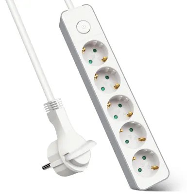 Produktbild von EXTRASTAR Steckdosenleiste, Steckdosenadapter, Verteilersteckdose mit 5 Steckdos