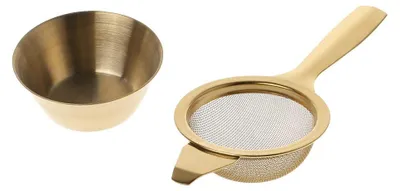 Edelstahl Teesieb mit Griff, 14,5 cm, Silber