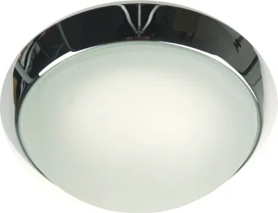Produktbild von Niermann LED 8W Deckenleuchte satiniert Klarrand, Dekorring Chrom, 25cm, warmweiss,  Germany