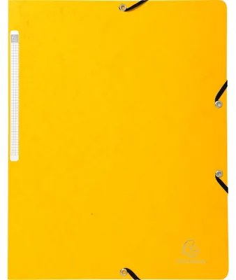 Image de Exacompta 50x Chemise à élastique sans rabat 355gm2 A4 Jaune 55419E